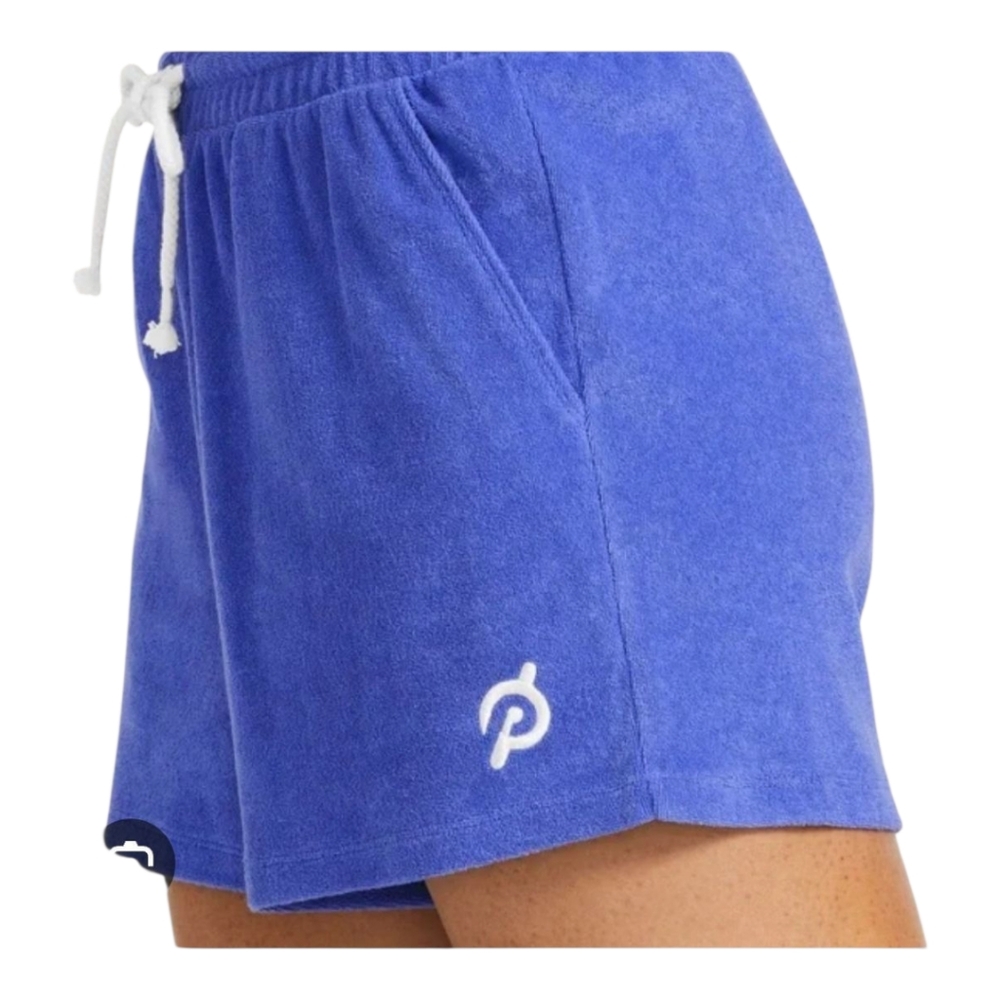 🚴‍♀️ Peloton Terry Cloth Shorts XL | Comfy Workout & Lounge Shorts Purplish Blu